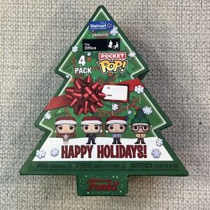 Funko Pocket POP! The Office Holiday Tree Box Walmart Exclusive Vinyl 4 Pack